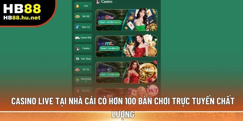 Casino live tại nhà cái