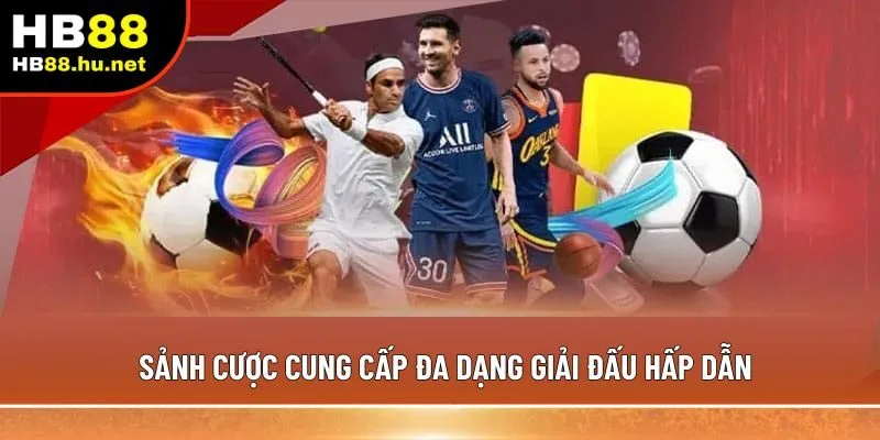 Sảnh cược cung cấp đa dạng giải đấu hấp dẫn