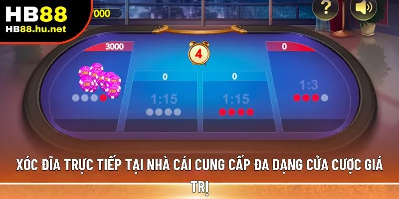 Xóc đĩa trực tiếp tại nhà cái